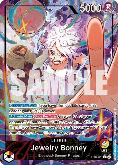 Jewelry Bonney EB04 001 Alternate Art Adventure on Kami's Island One Piece card
