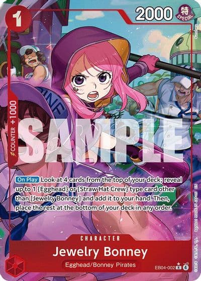 Jewelry Bonney EB04 002 Alternate Art Adventure on Kami's Island One Piece card