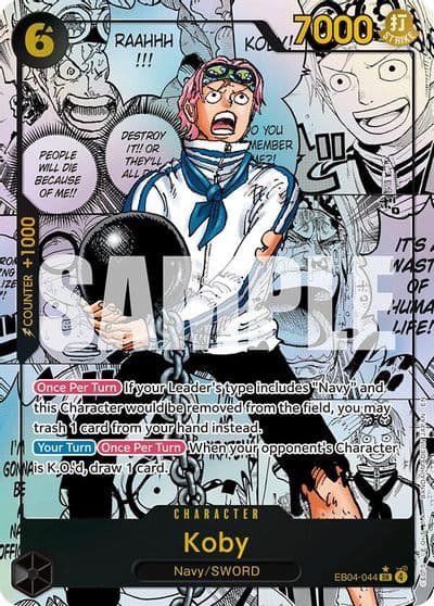Koby EB04 044 Manga Adventure on Kami's Island One Piece card