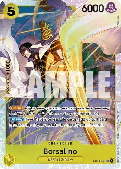 Borsalino Adventure on Kami's Island One Piece card