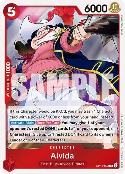 Alvida Adventure on Kami's Island One Piece card