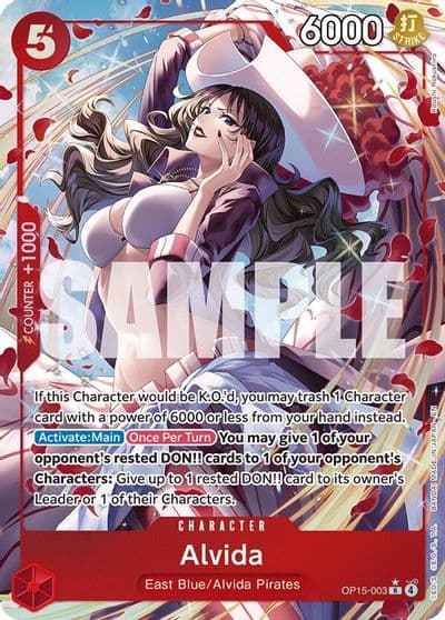 Alvida Alternate Art Adventure on Kami's Island One Piece card