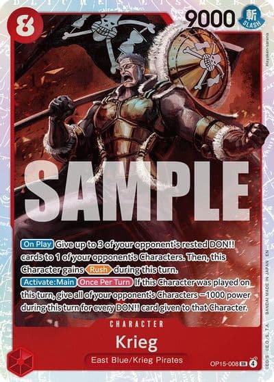 Krieg OP15 008 Adventure on Kami's Island One Piece card