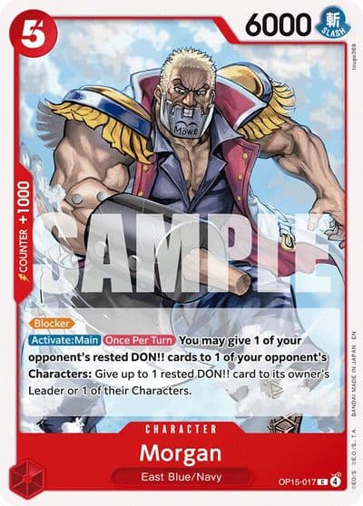 Morgan Adventure on Kami's Island One Piece card