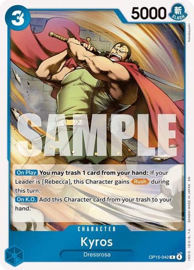 Kyros Adventure on Kami's Island One Piece card