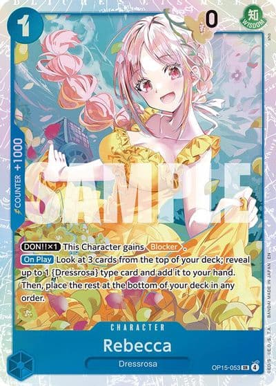 Rebecca OP15 053 Adventure on Kami's Island One Piece card