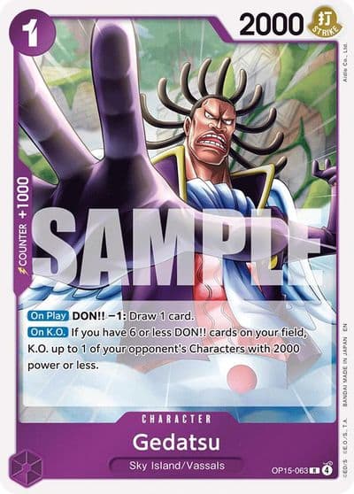 Gedatsu Adventure on Kami's Island One Piece card