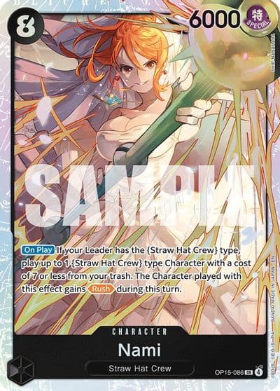 Nami OP15 086 Adventure on Kami's Island One Piece card