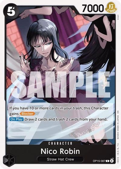 Nico Robin OP15 087 Adventure on Kami's Island One Piece card