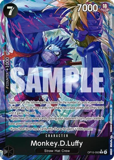 MonkeyDLuffy OP15 092 Alternate Art Adventure on Kami's Island One Piece card