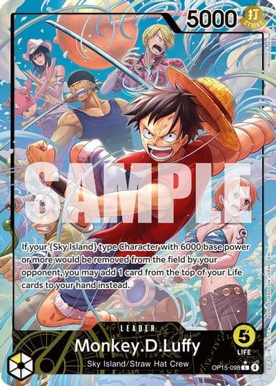 MonkeyDLuffy OP15 098 Alternate Art Adventure on Kami's Island One Piece card