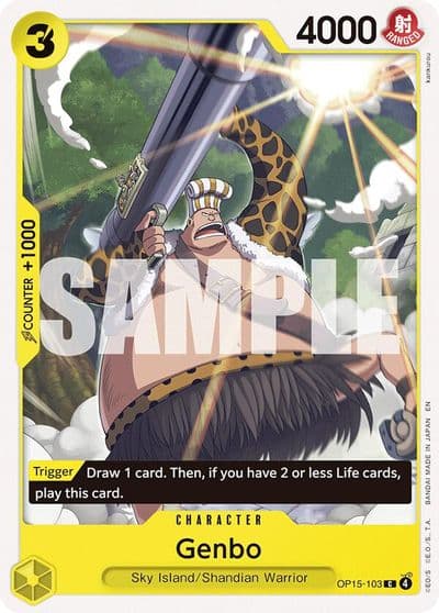 Genbo Adventure on Kami's Island One Piece card