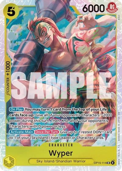 Wyper Adventure on Kami's Island One Piece card