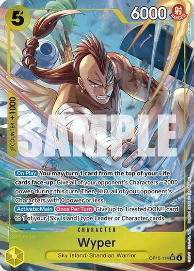 Wyper Alternate Art Adventure on Kami's Island One Piece card