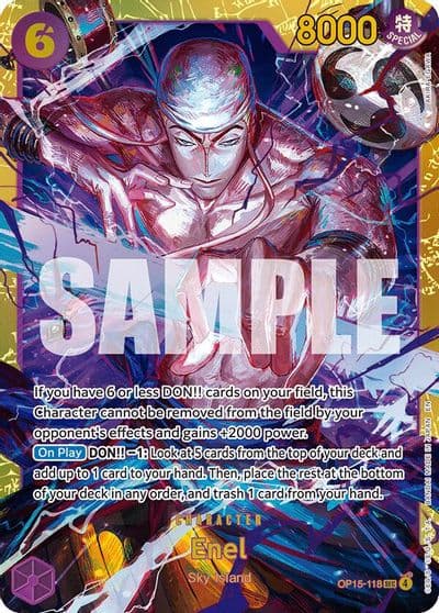 Enel OP15 118 Adventure on Kami's Island One Piece card