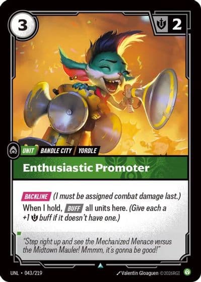 Enthusiastic Promoter Unleashed Riftbound card