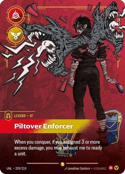 Vi Piltover Enforcer Overnumbered Unleashed Riftbound card