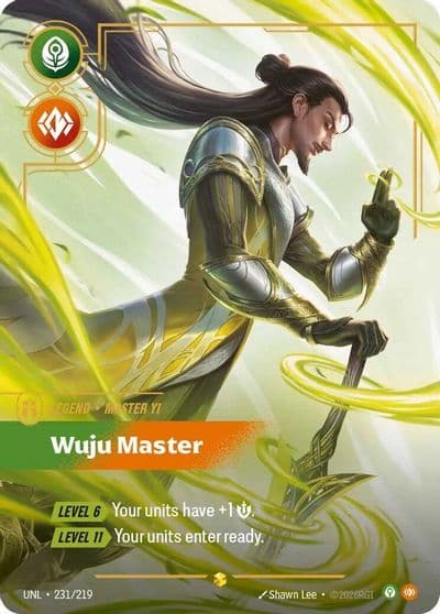 Master Yi Wuju Master Overnumbered Unleashed Riftbound card