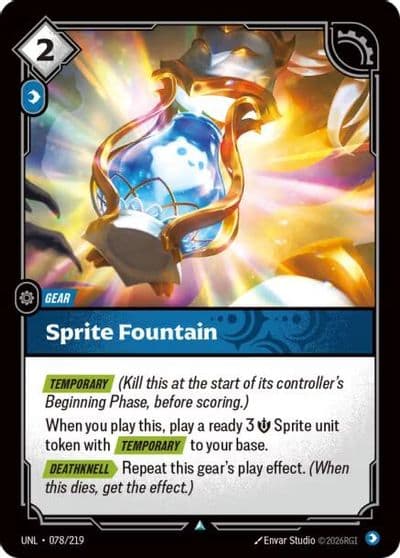 Sprite Fountain Unleashed Riftbound card