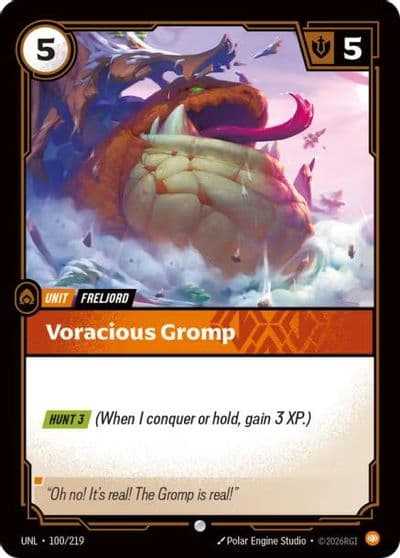 Voracious Gromp Unleashed Riftbound card