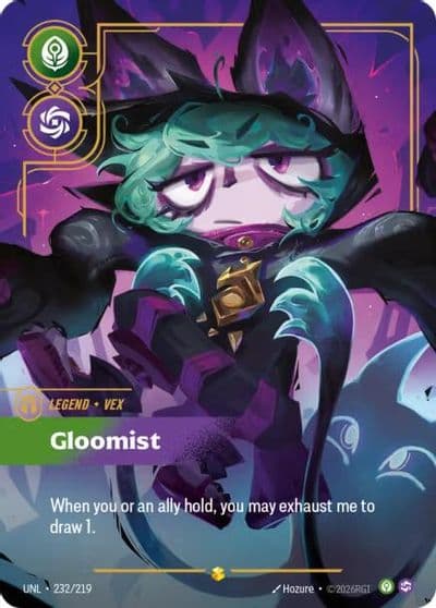 Vex Gloomist Overnumbered Unleashed Riftbound card