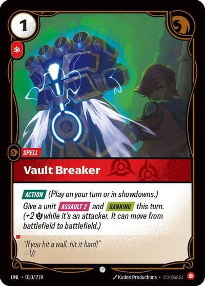 Vault Breaker Unleashed Riftbound card