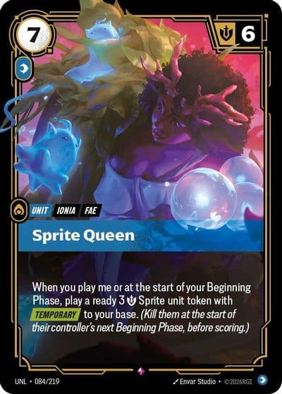 Sprite Queen Unleashed Riftbound card