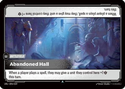 Abandoned Hall Unleashed Riftbound card