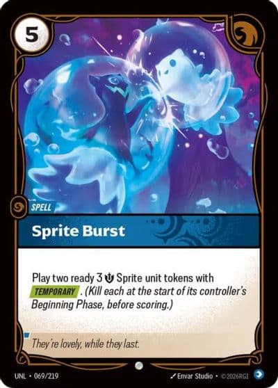 Sprite Burst Unleashed Riftbound card