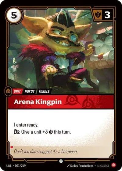 Arena Kingpin Unleashed Riftbound card