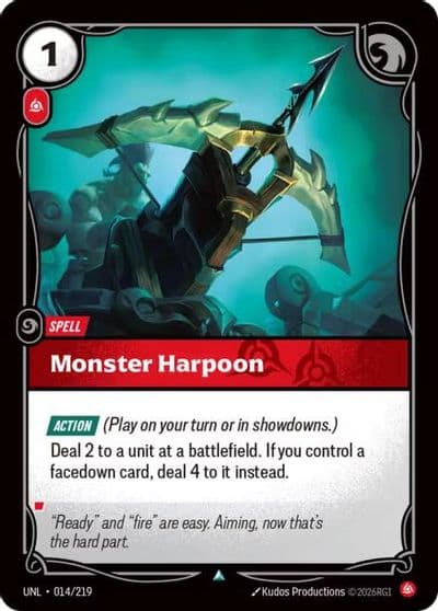 Monster Harpoon Unleashed Riftbound card