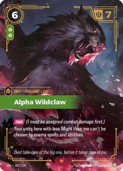 Alpha Wildclaw Unleashed Riftbound card