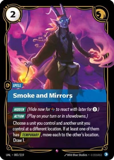 Smoke and Mirrors Unleashed Riftbound card