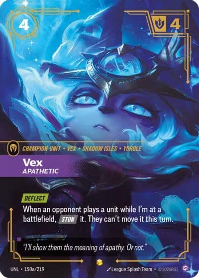 Vex Apathetic Alternate Art Unleashed Riftbound card
