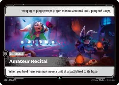 Amateur Recital Unleashed Riftbound card