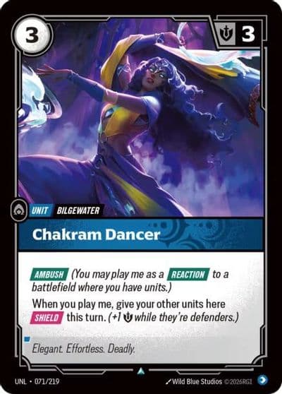 Chakram Dancer Unleashed Riftbound card
