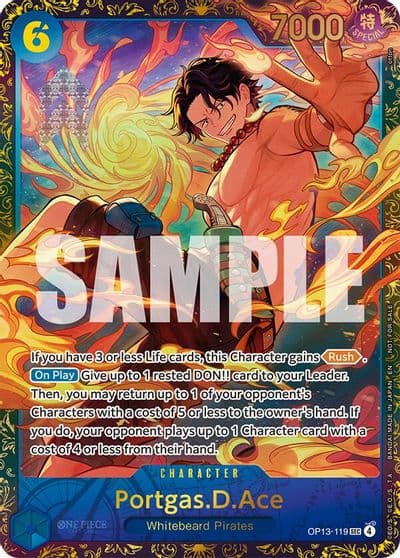 PortgasDAce 119 Treasure Cup 2026 One Piece Promotion Cards One Piece card