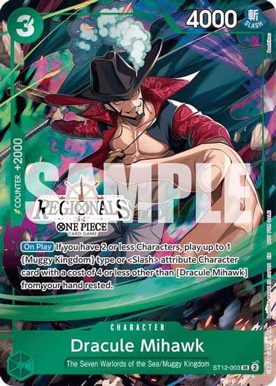 Dracule Mihawk Regional Participation Pack 2026 Vol1 One Piece Promotion Cards One Piece card