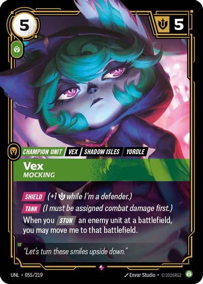 Vex Mocking Unleashed Riftbound card