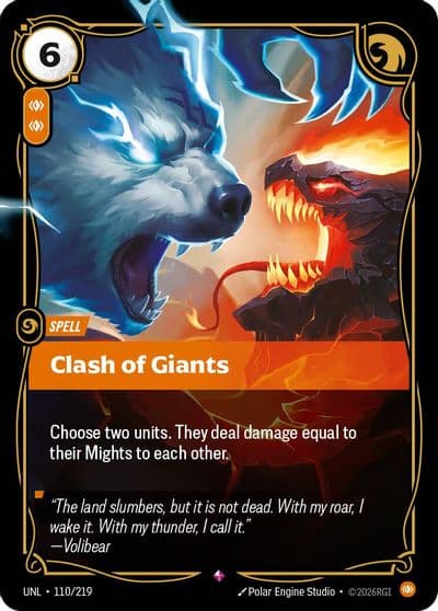 Clash of Giants Unleashed Riftbound card
