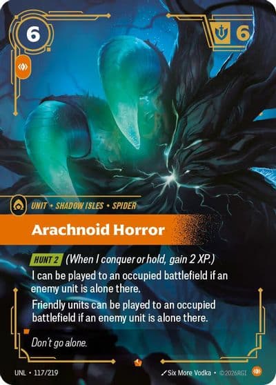 Arachnoid Horror Unleashed Riftbound card