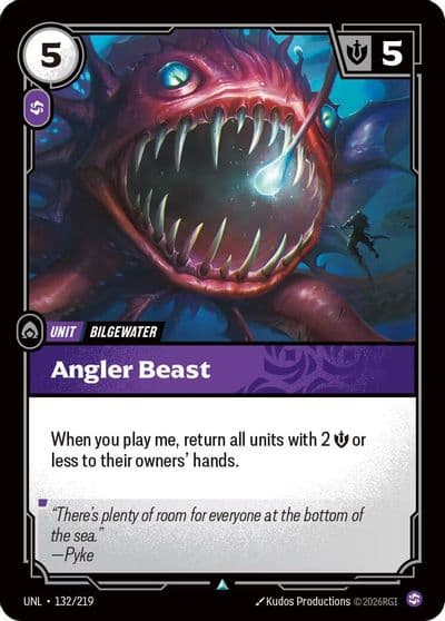 Angler Beast Unleashed Riftbound card