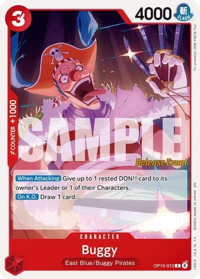 Buggy Adventure on Kami's Island Release Event Cards One Piece card