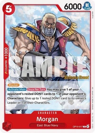 Morgan Adventure on Kami's Island Release Event Cards One Piece card