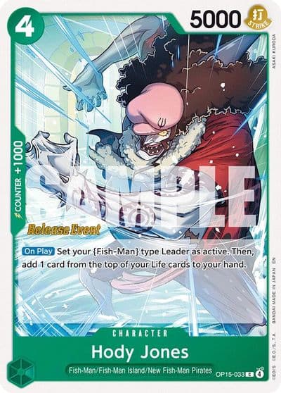 Hody Jones Adventure on Kami's Island Release Event Cards One Piece card