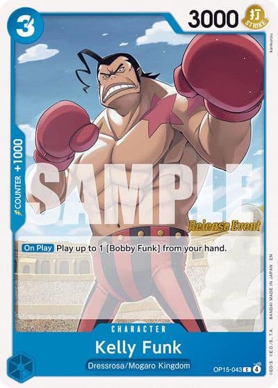 Kelly Funk Adventure on Kami's Island Release Event Cards One Piece card