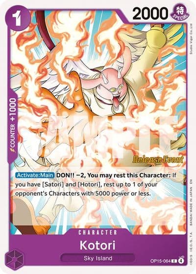 Kotori Adventure on Kami's Island Release Event Cards One Piece card
