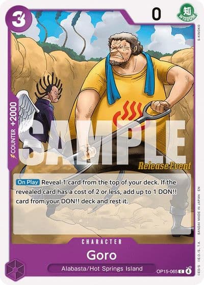 Goro Adventure on Kami's Island Release Event Cards One Piece card