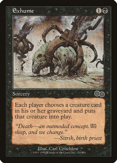 Exhume Urza's Saga Magic card