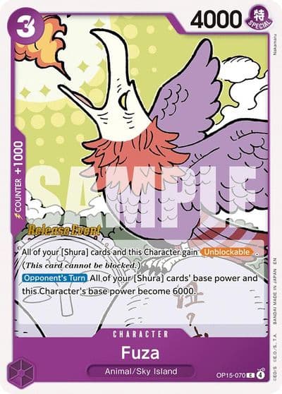Fuza Adventure on Kami's Island Release Event Cards One Piece card